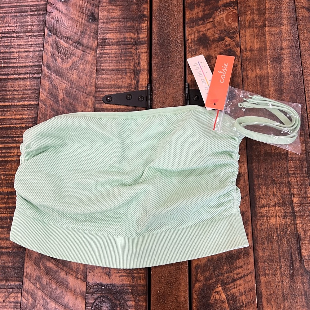 Colsie tube or halter top in sea foam green size medium - Picture 3 of 8